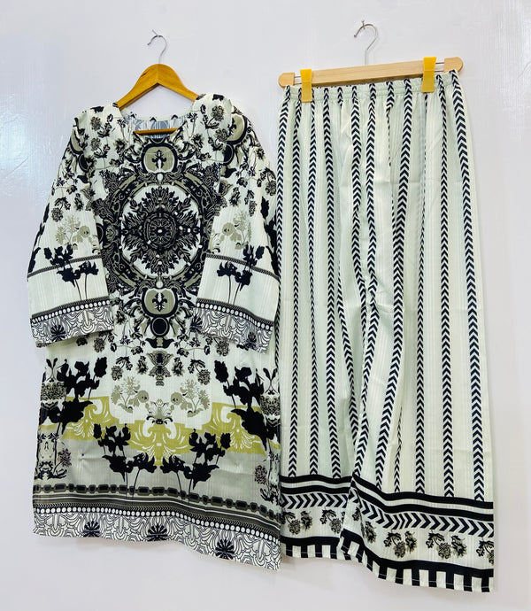 Mirror Work Majesty Co-Ord Set (Swiss Silk) D-91