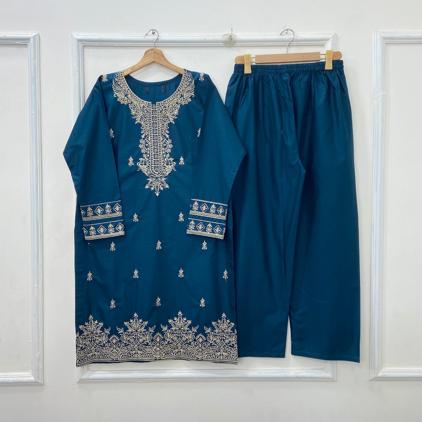 Fairy Embroidered 2PC (Premium Cotton) D-412