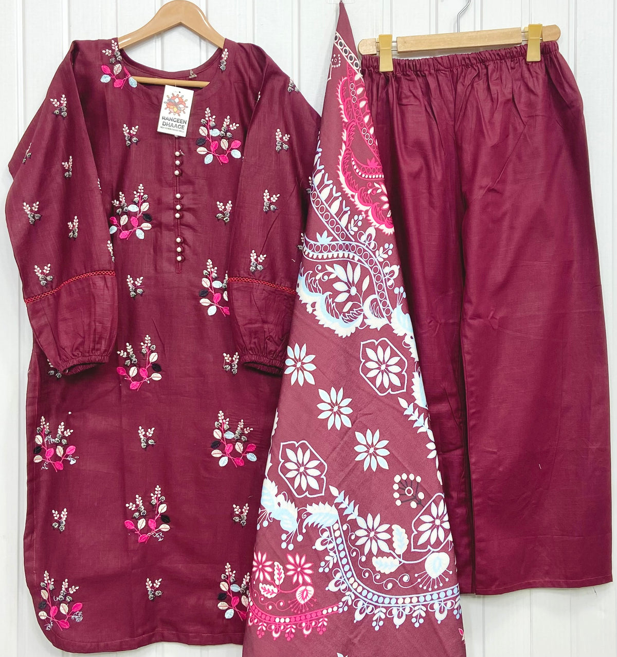Article: D-1180 Khaddar 3piece