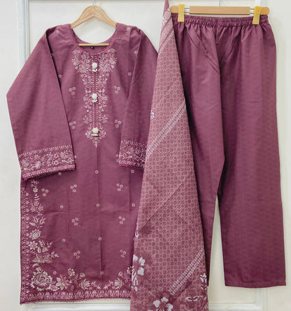 Eid Edit: 3PC (Premium Cotton) D-427
