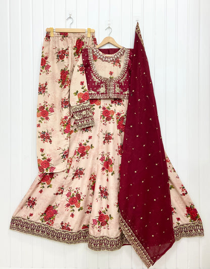 Article No: D-1082 Bana Dora Silk 3Piece