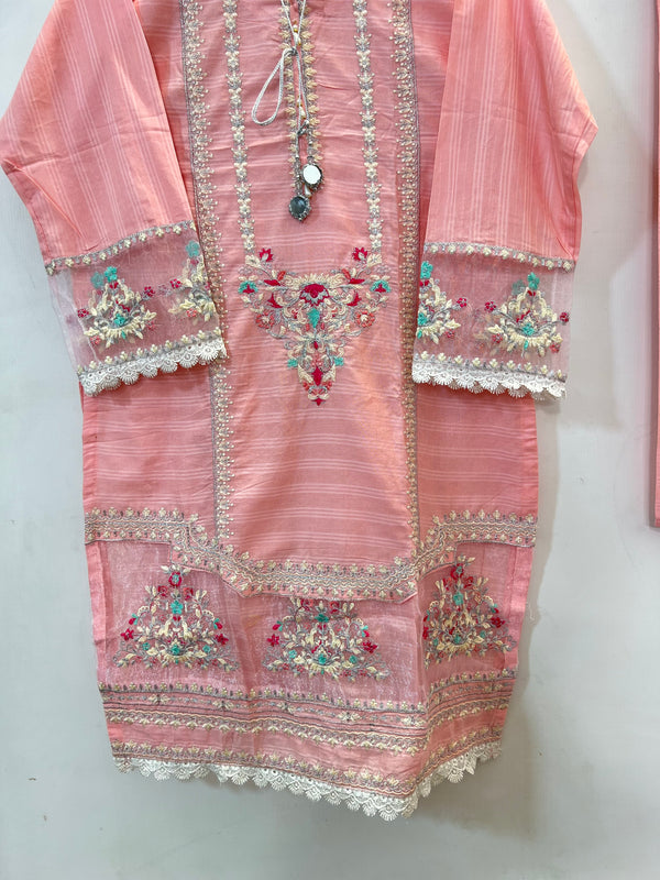 3PC Embroidered Cotton Lawn -11