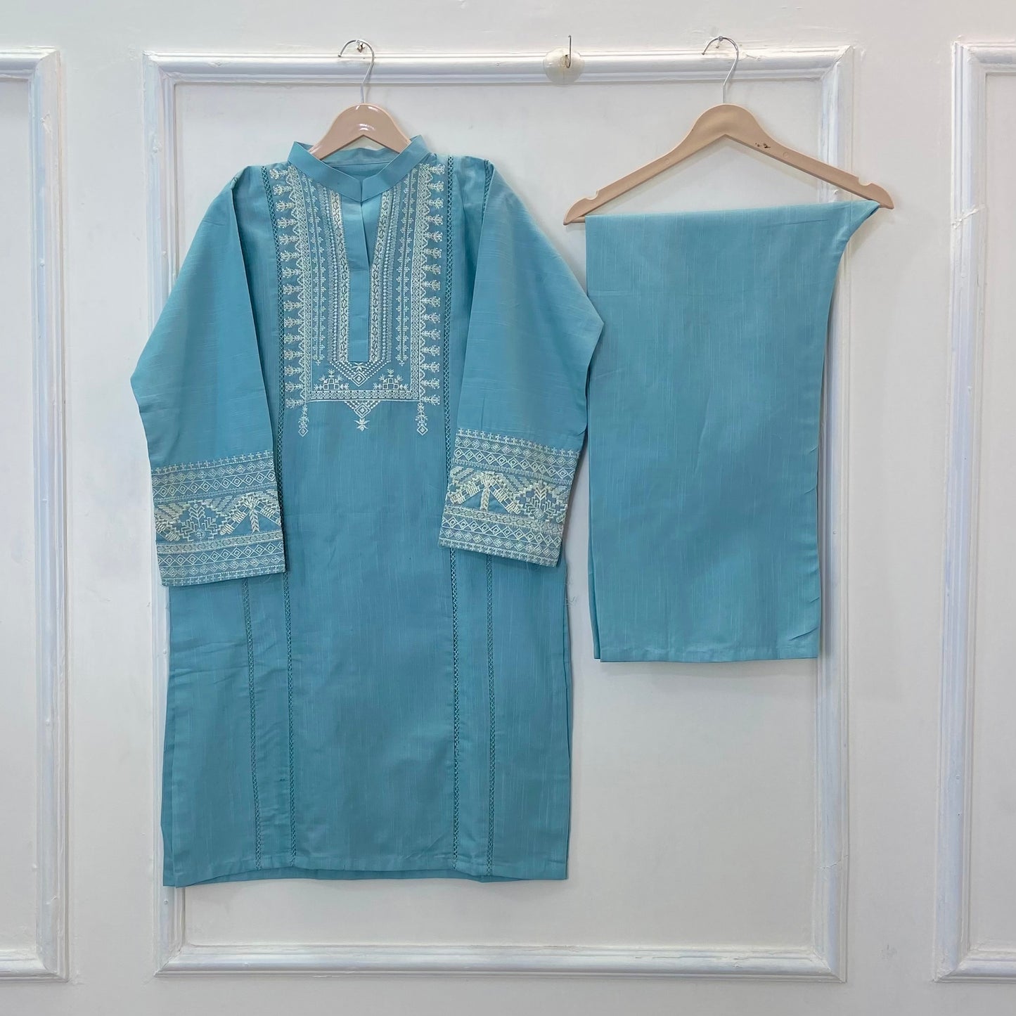 Cross-Stitch Embroidered 2PC (Khaddar) D-254