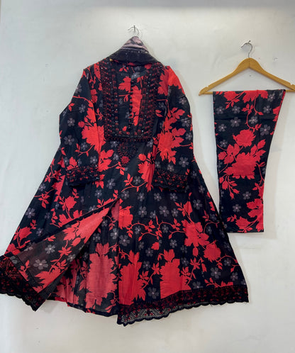 Luxe Sequins Red 3PC (Lawn) 22