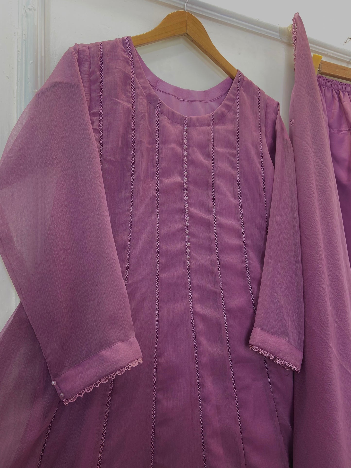 Flowy Glamour Frock 3PC (Chiffon) D-262