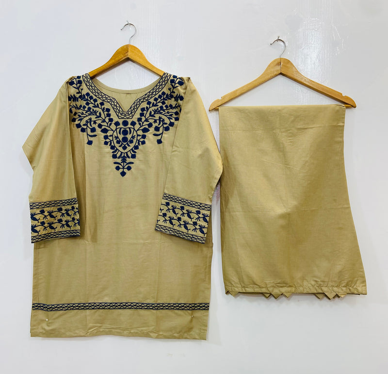 Pretty Embroidered Co-Ord Set (Cotton) D-97