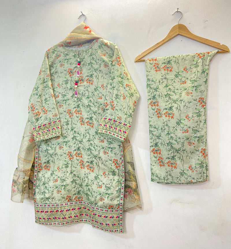 Sequins Chic 3PC (Lawn) D-28