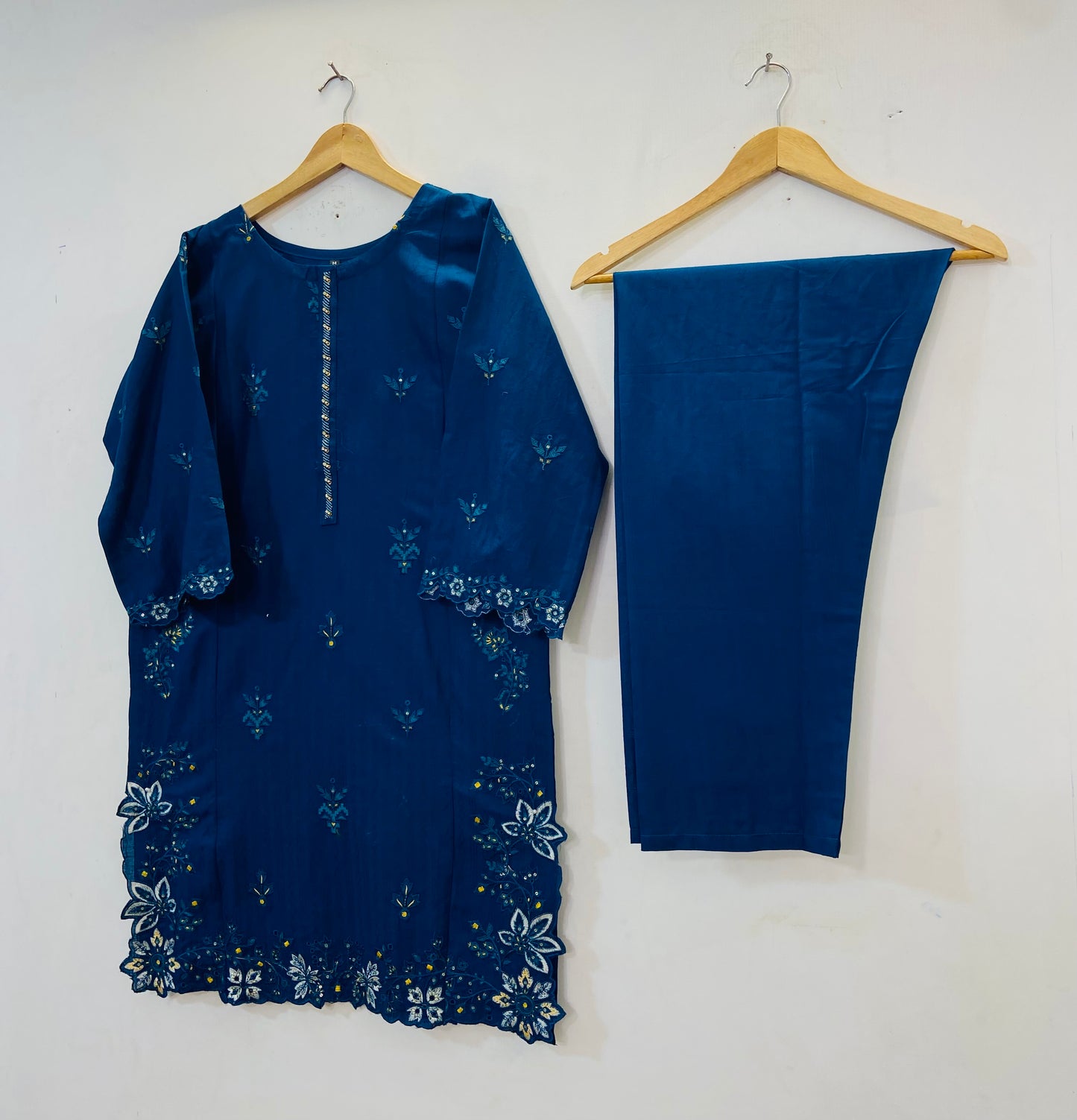 Cutwork Embroidered 2PC (Self Cotton) D-81