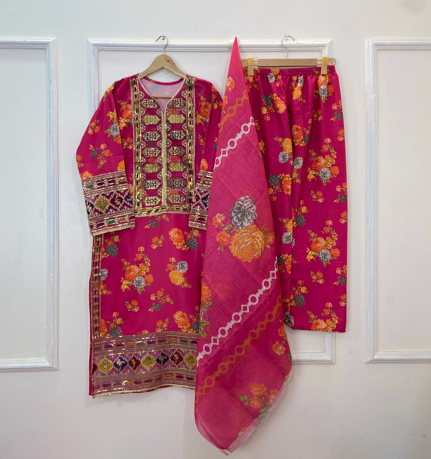 Chandni 3PC (Silk) D-242