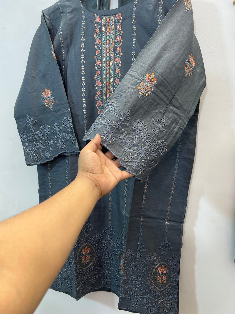 Chicken Kari 3PC (Cotton Lawn) 05-Grey