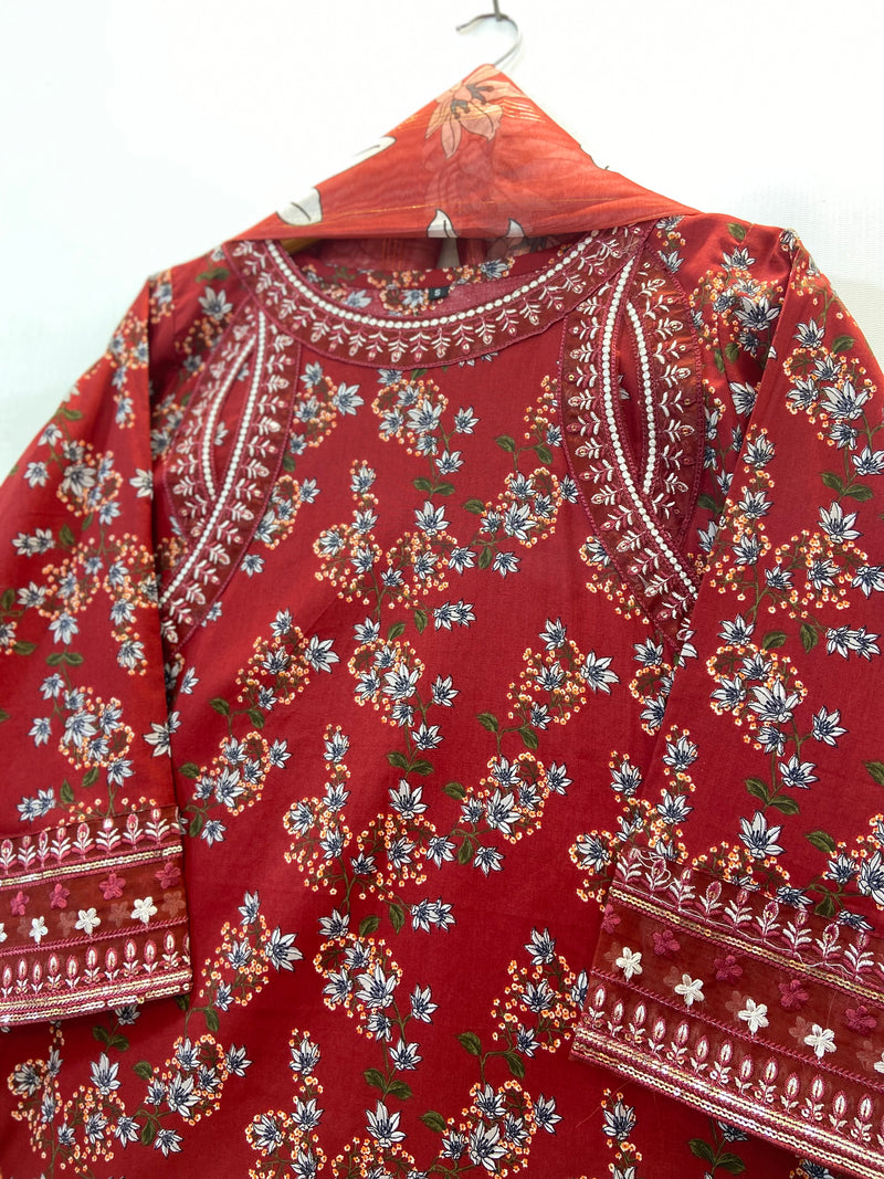 Embroidered 3PC "Best Selling" (Lawn) 14