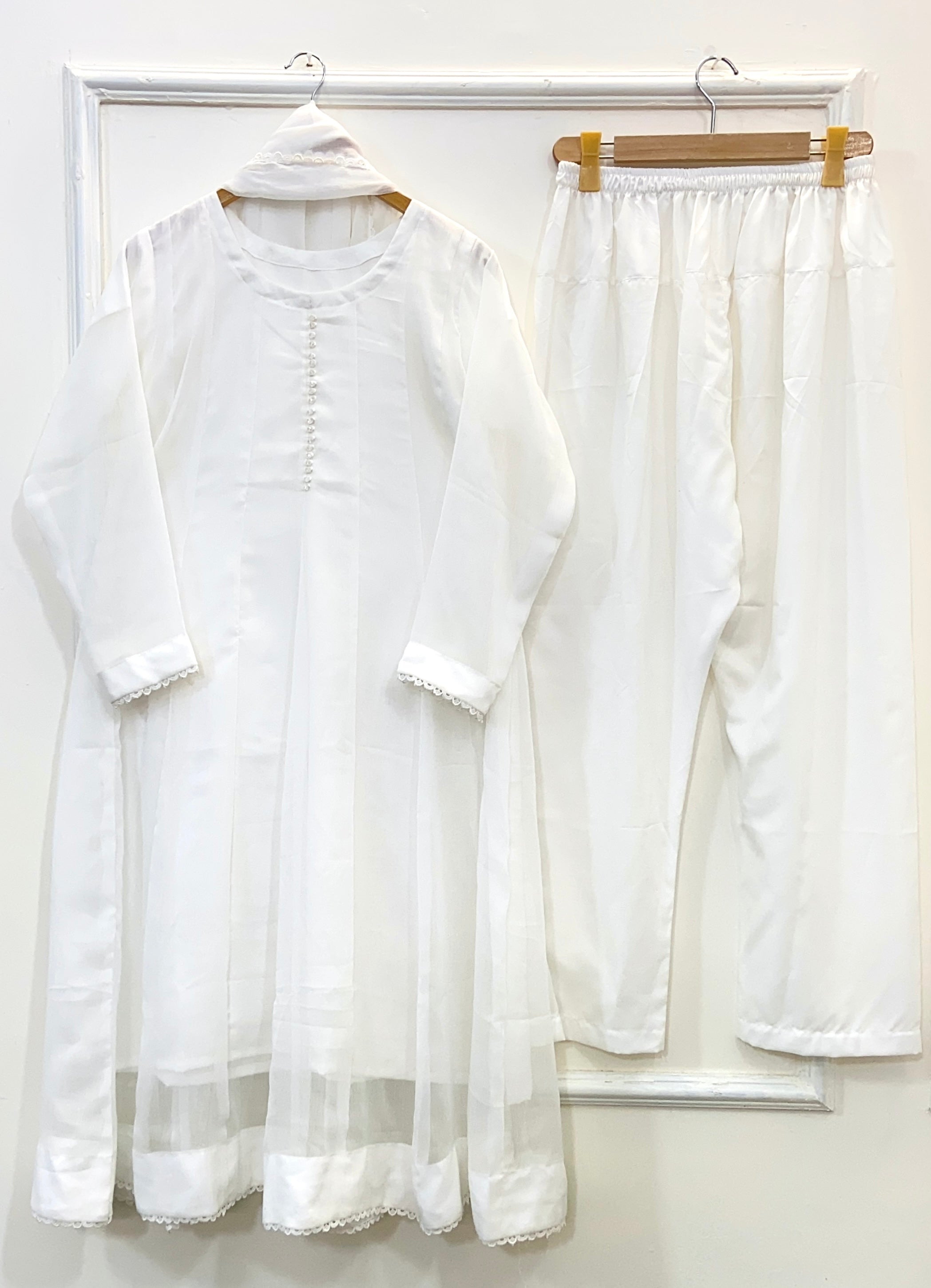 Flowy Glamour Frock 3PC (Chiffon) D-158