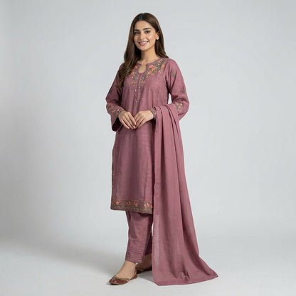 Embroidered Formal | 3PC Cotton D-571