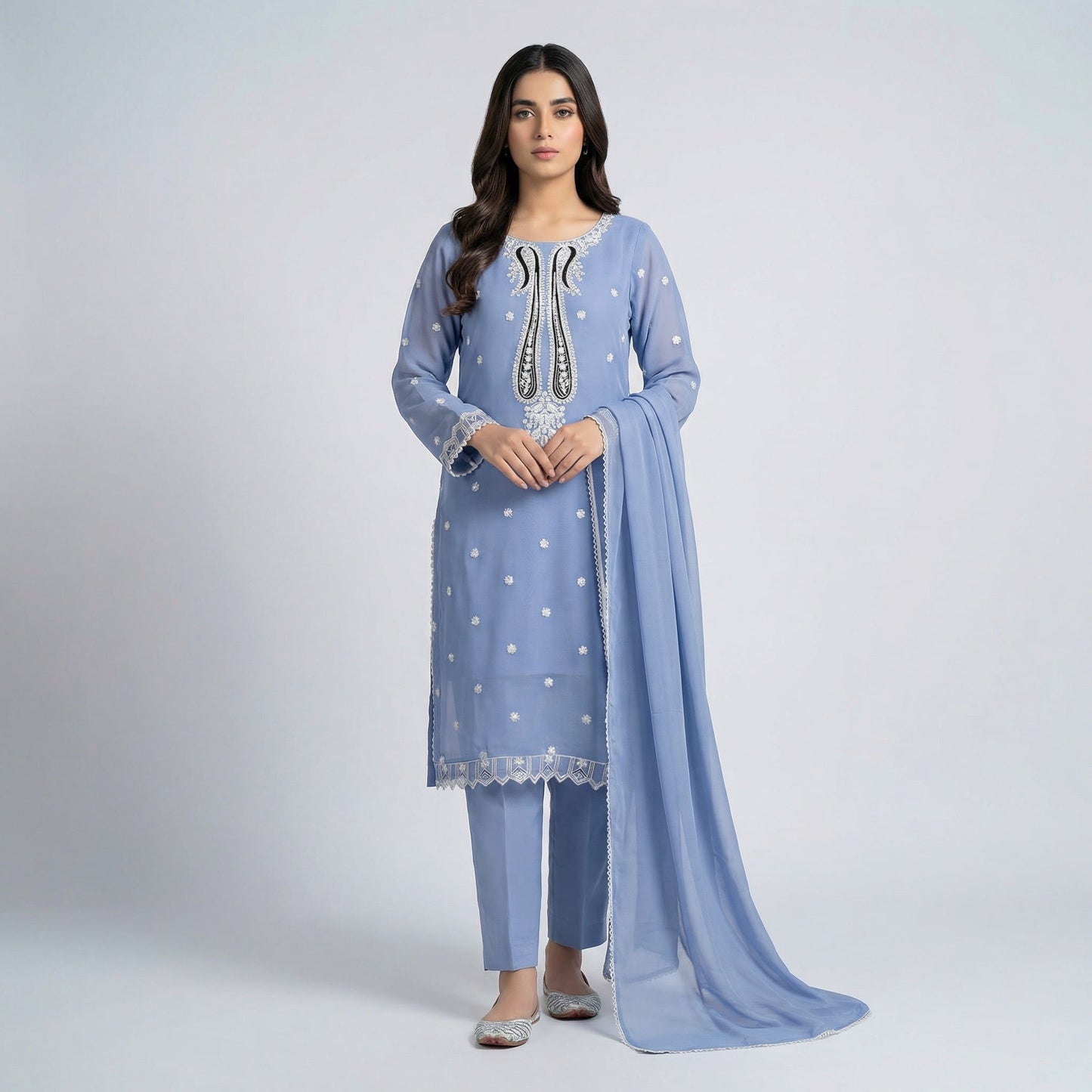 Mayal | 3PC Chiffon D-557