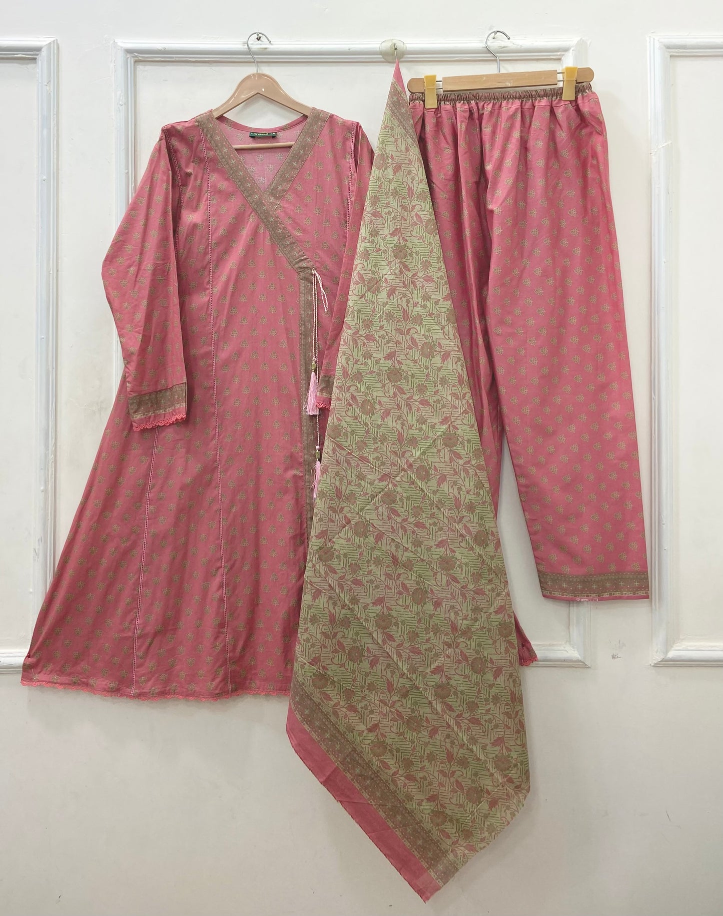Angrakha Frocks | 3PC Binsaeed Lawn D-653