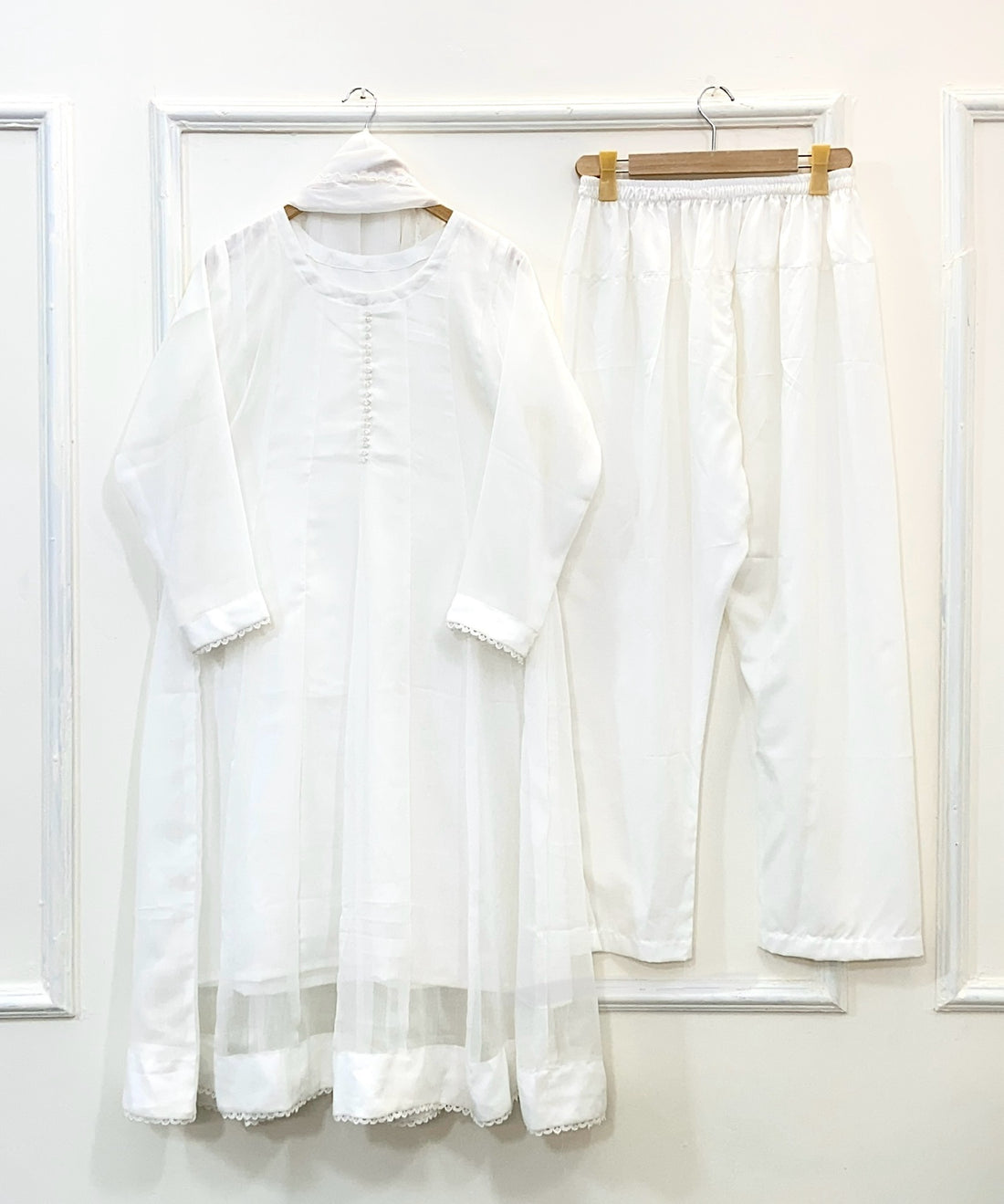 Flowy Glamour Frock 3PC (Chiffon) D-158