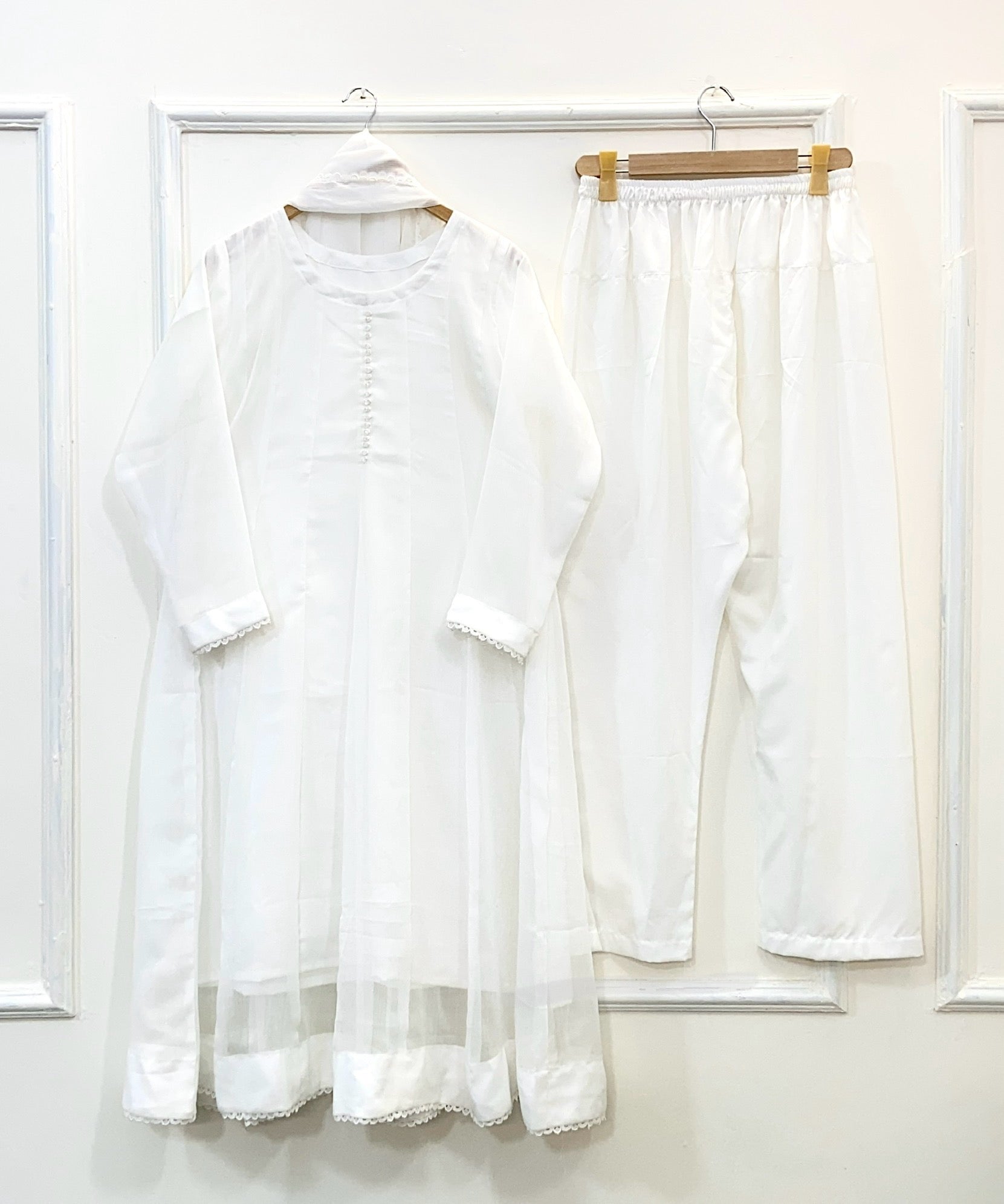 Flowy Glamour Frock 3PC (Chiffon) D-158