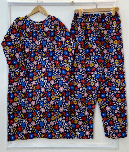 Warm Printed Co-Ord Sets (Khaddar) D-288