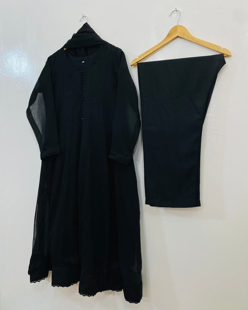 Chiffon Glamour Frock 3PC D-79