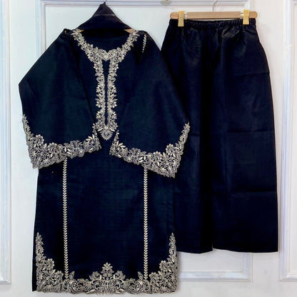 Rich Cutwork Embroidered 3PC (Premium Cotton) D-375