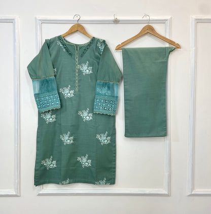 Lavish Embroidered 2PC (Best Seller) (Khaddar) D-174