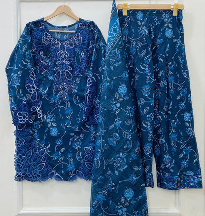 Farshi Fantacy 3PC (Lawn) D-529