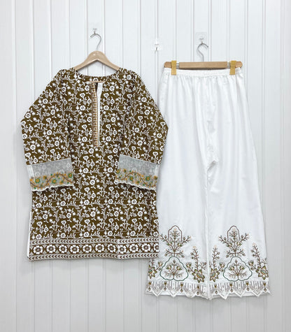 Article no: D-721 Cotton Lawn 2Piece