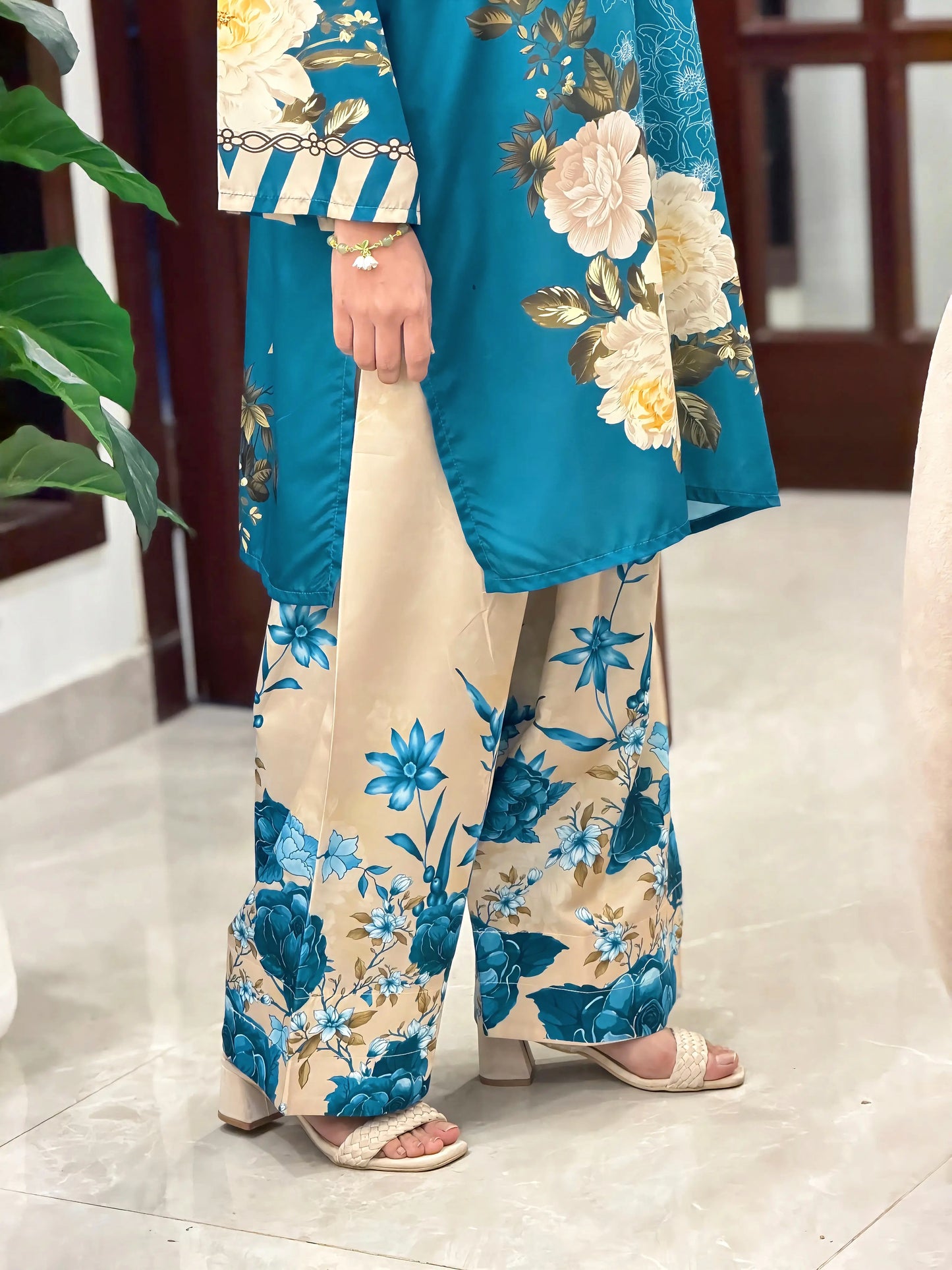 Sawan Printed 2PC (Imported Silk) D-403