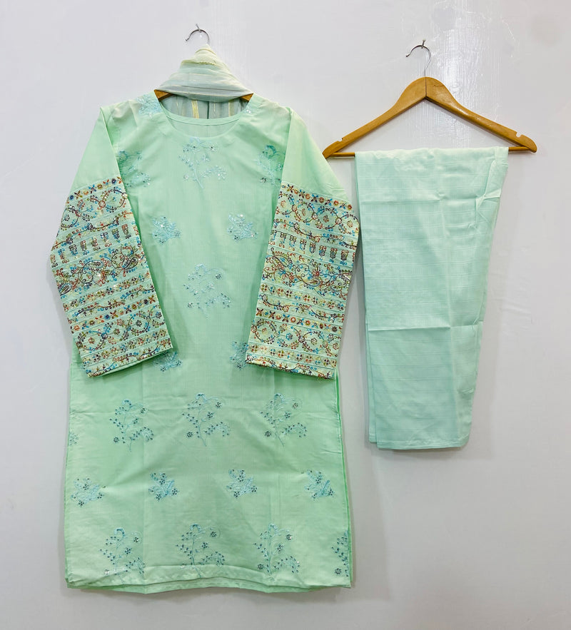 Sequins Embroidered Chic (Khaadi Cotton) D-93