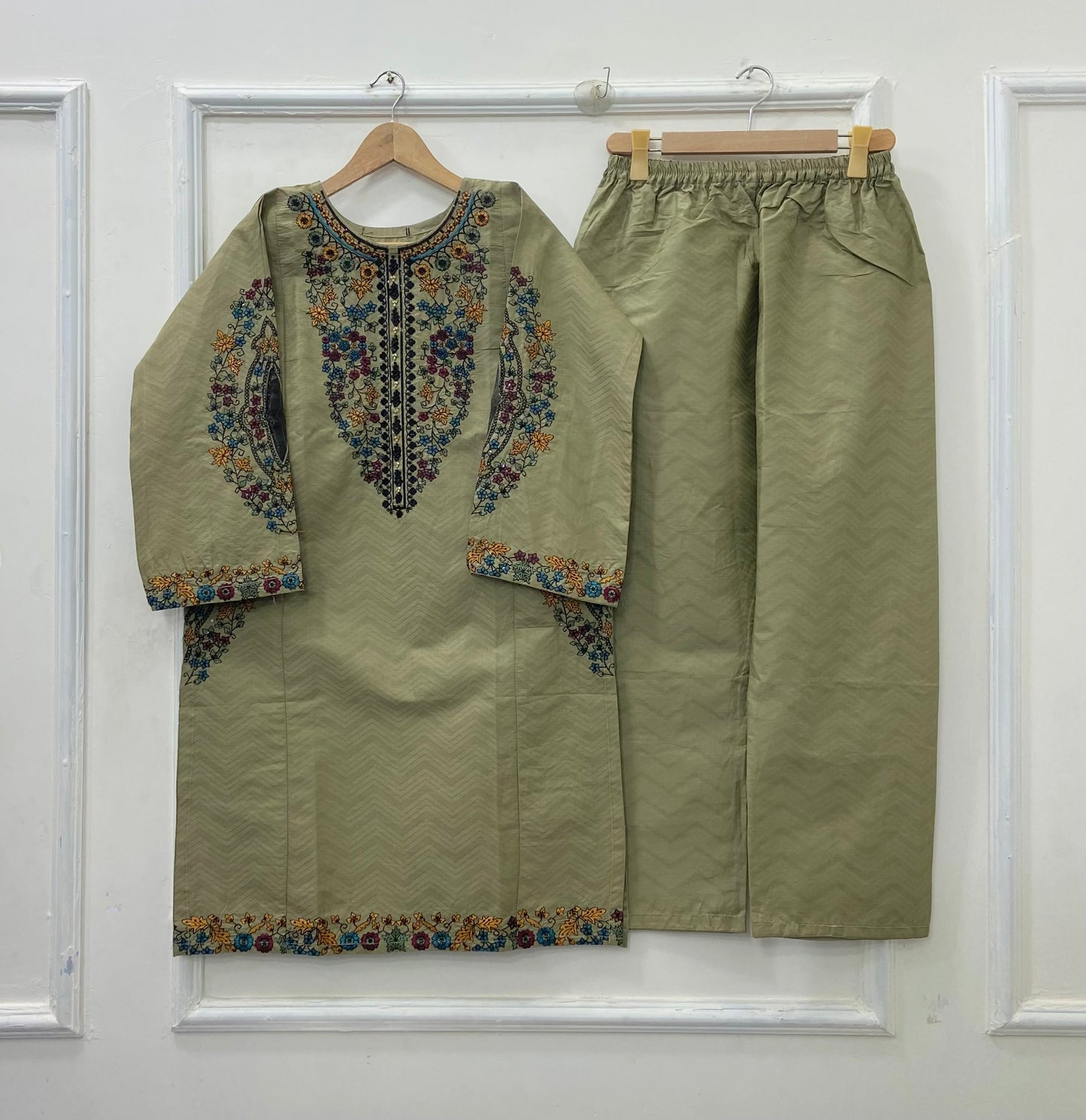 Multi Embroidered 2PC | Cotton D-545