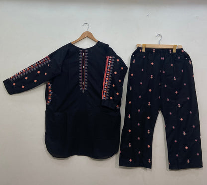 Embellished Cotton 2PC