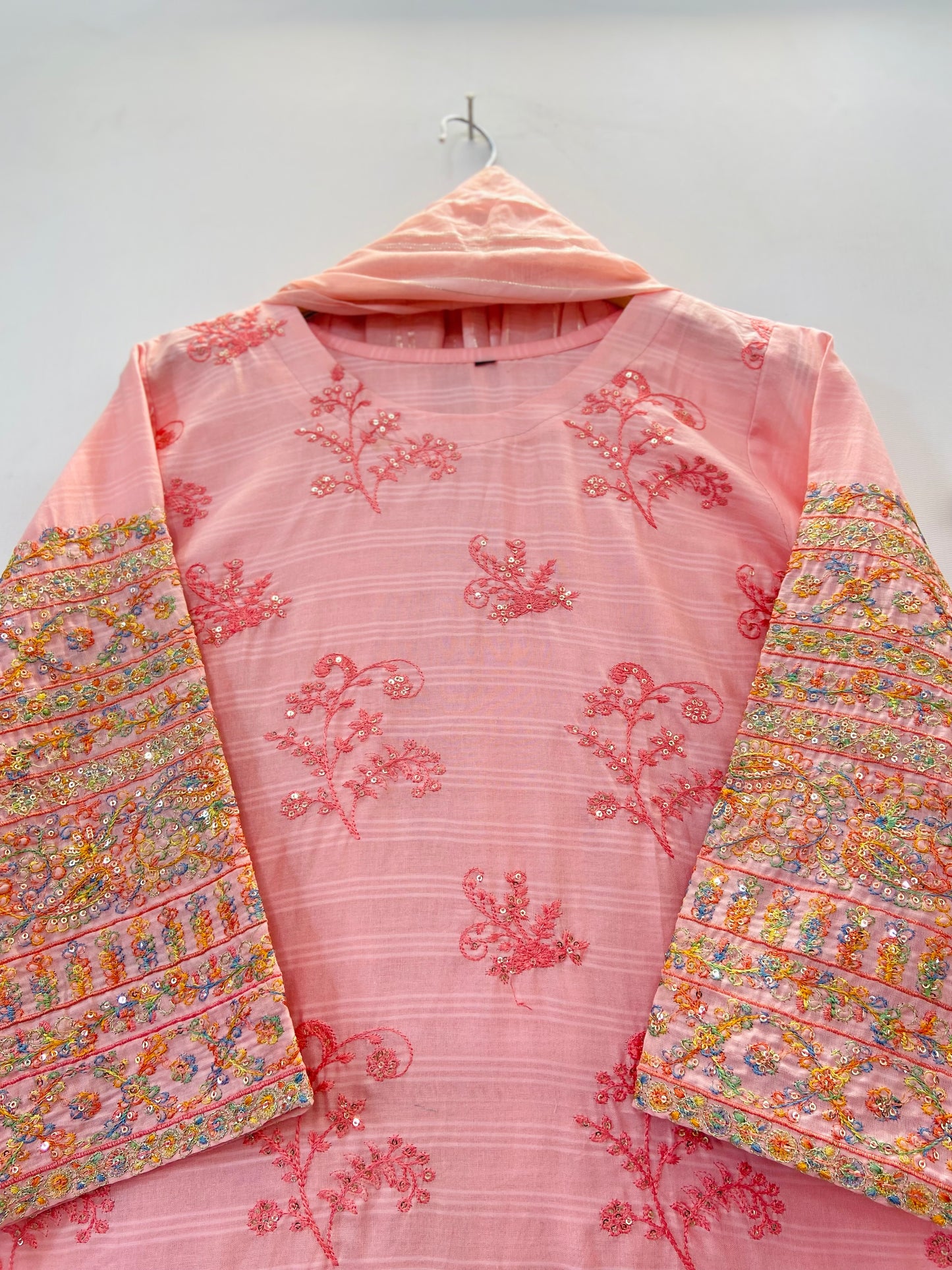 Sequins Embroidered Chic 3PC (Cotton Lawn) D-34