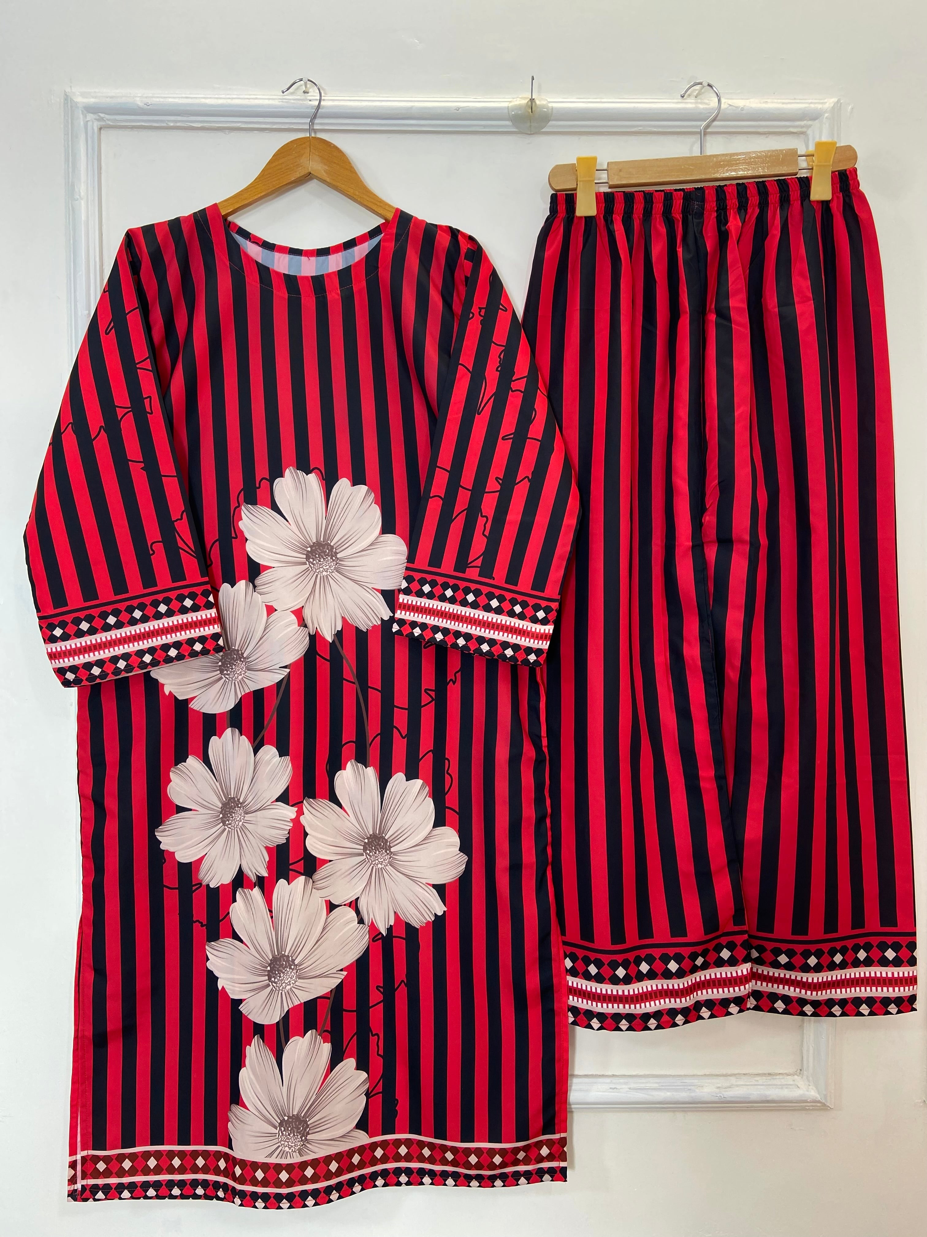 Wine Doux Co-Ord Set (Swiss Silk) D-173