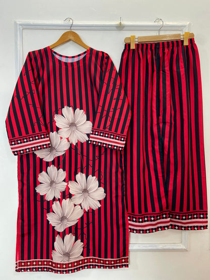 Wine Doux Co-Ord Set (Swiss Silk) D-173