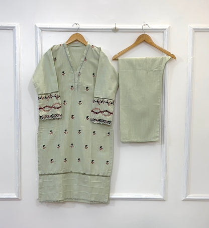 Charming Embroidered 2PC (Best Seller) (Khaddar) D-164