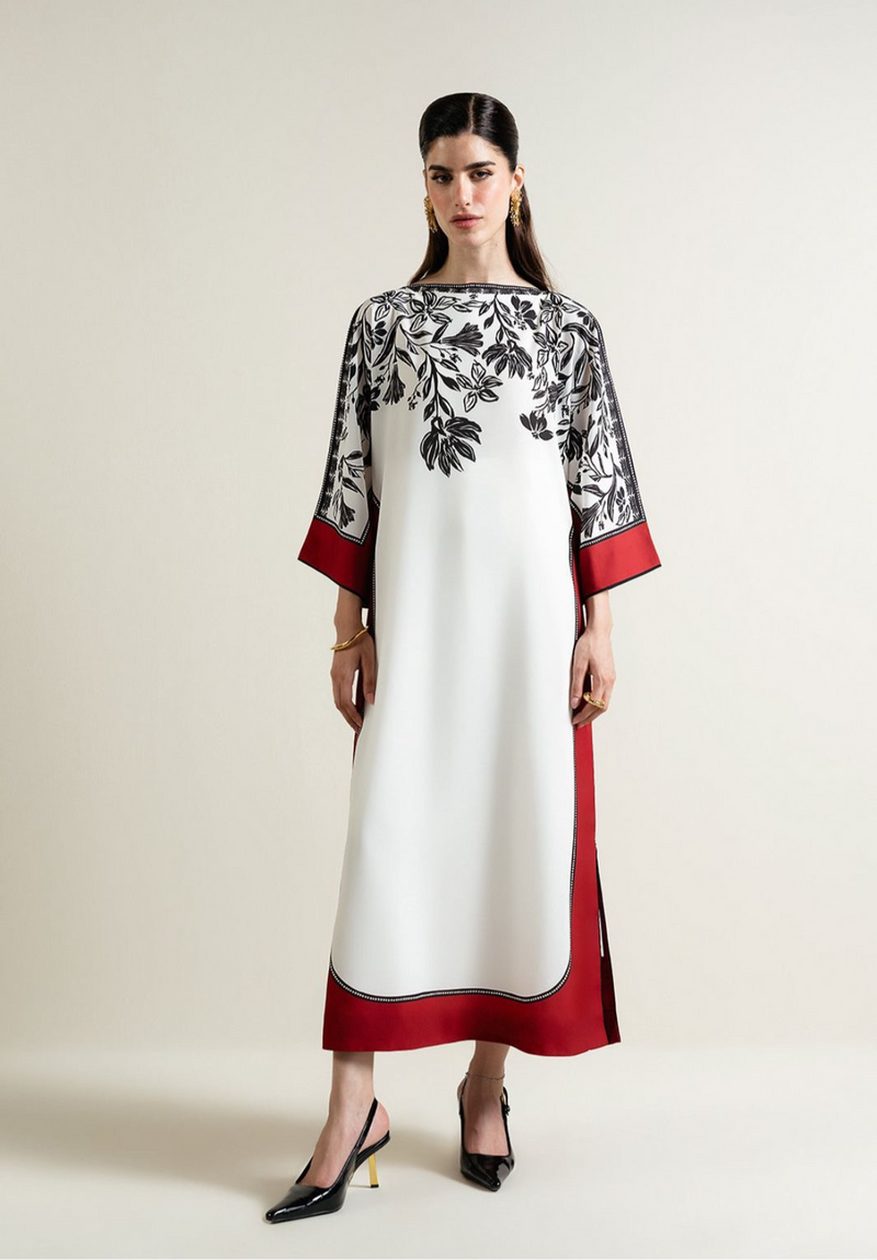 Elegant Kaftaan 2PC (Swiss Silk) D-66
