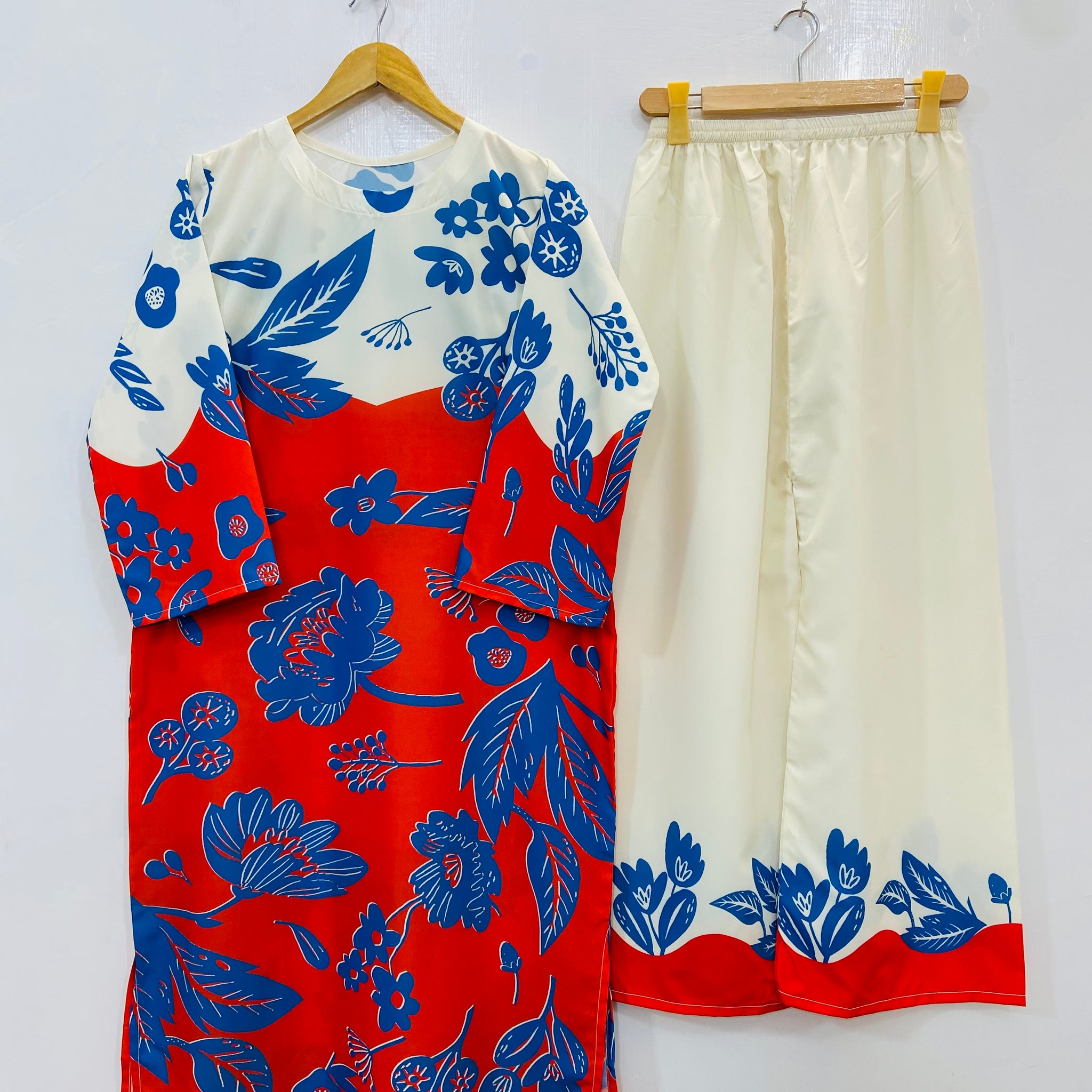 Dreamy Long Co-Ord Set (Swiss Silk) D-122