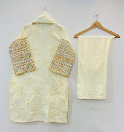 Sequins Embroidered Chic 3PC (Cotton Lawn) D-34