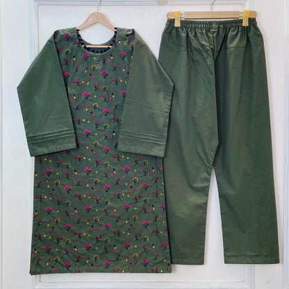 Floral Frenzy Embroidered 2PC (Premium Cotton) D-360
