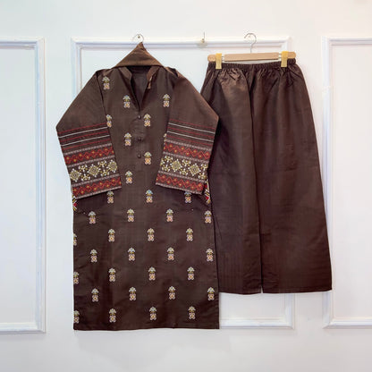 Perfect Pocket Embroidered 3PC (Premium Cotton) (Hot Seller) D-376