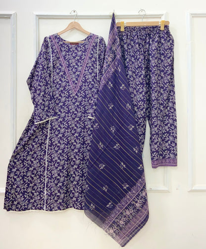 Summer A-Line Frocks | Binsaeed Lawn D-628