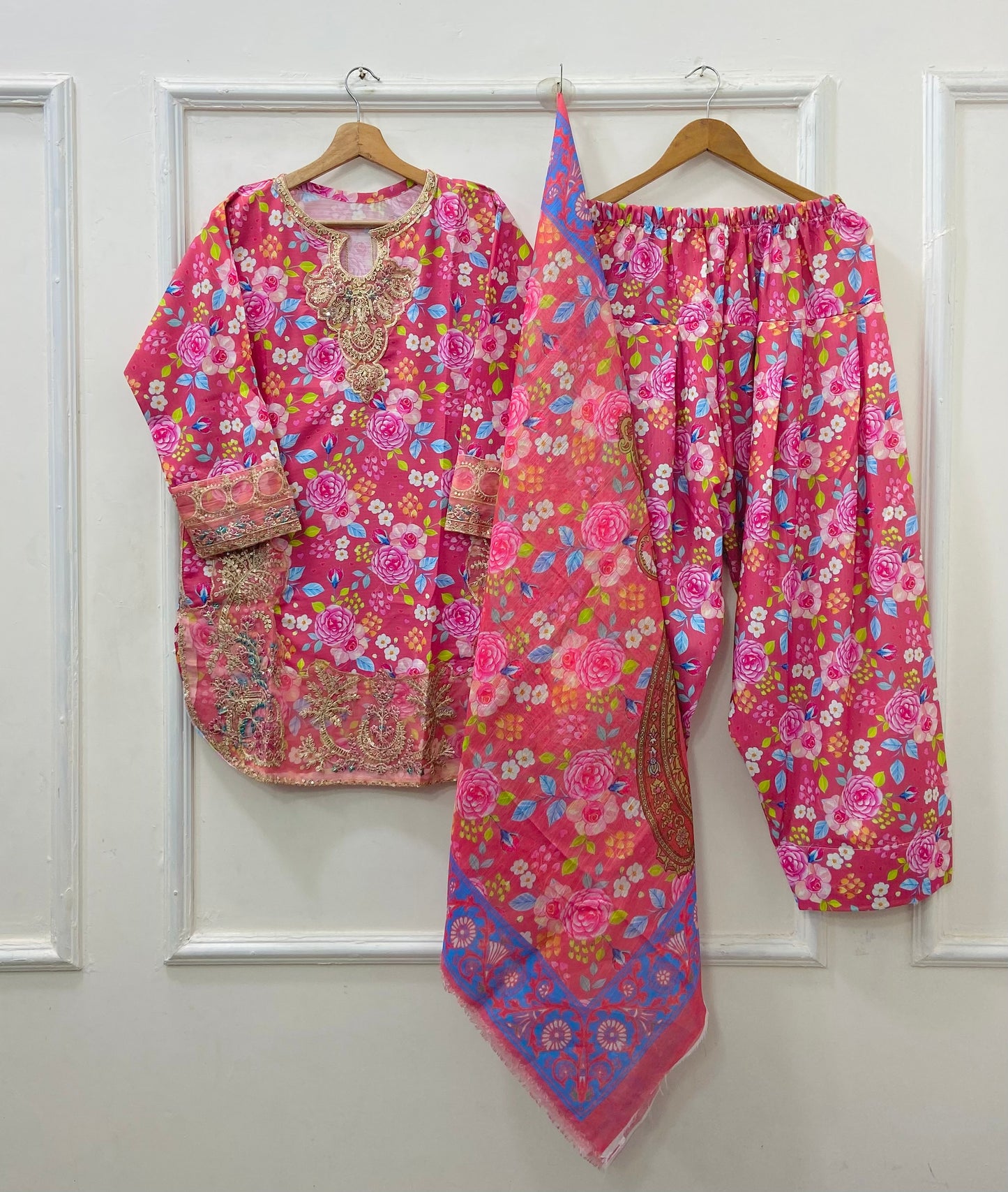 Eid Edit: 3PC (Bana Dora Silk) D-513