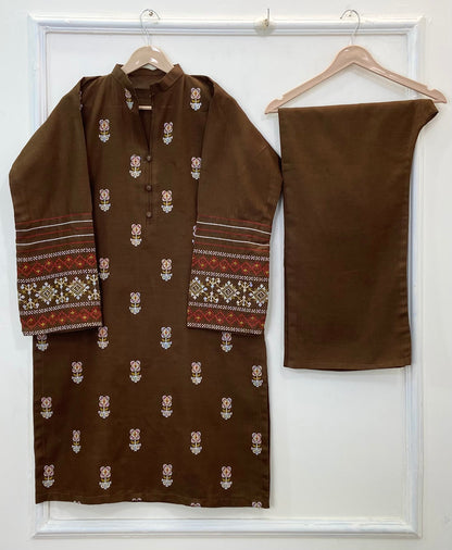Embroidered Pocket Perfect 2PC (Khaddar) (Best Seller) 
D-318