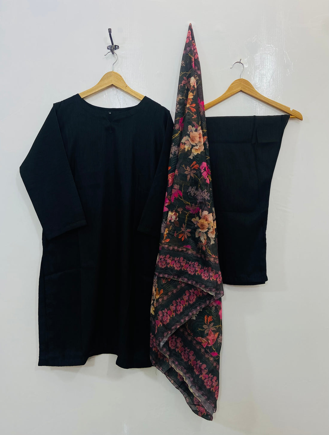 Bold Color Splash 3PC (Raw Silk) D-98