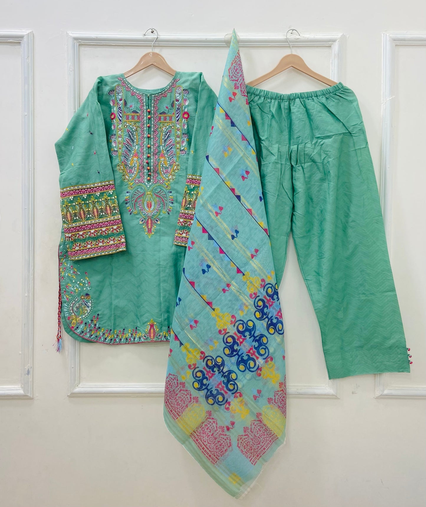Bulbul Farshi | 3PC Lawn Cotton D-581