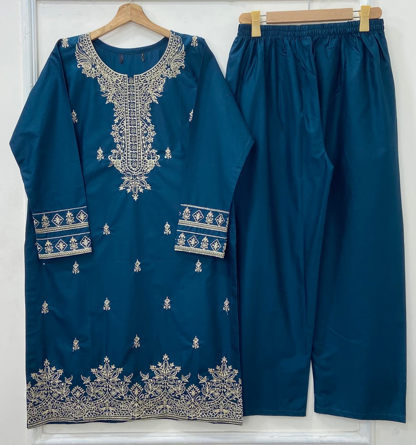 Fairy Embroidered 2PC (Premium Cotton) D-412