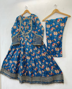 Anarkali Frock 2PC (Lawn) D-24