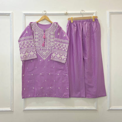Cross-Stitched Embroidered 2PC (Khaddar) D-383