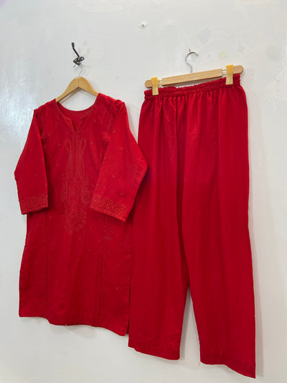 Red Rose 2PC (Khaddar) D-145