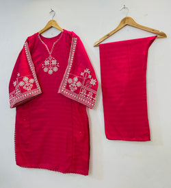 Embroidered 2PC (Cotton Lawn) D-66